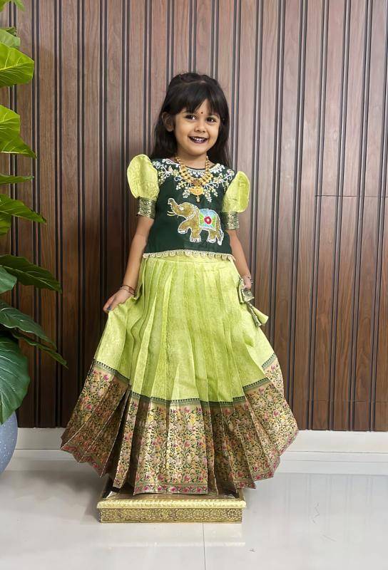 NEW LAUNCING PAITHANI LEHENGA CHOLI Wholesale kids clothing
